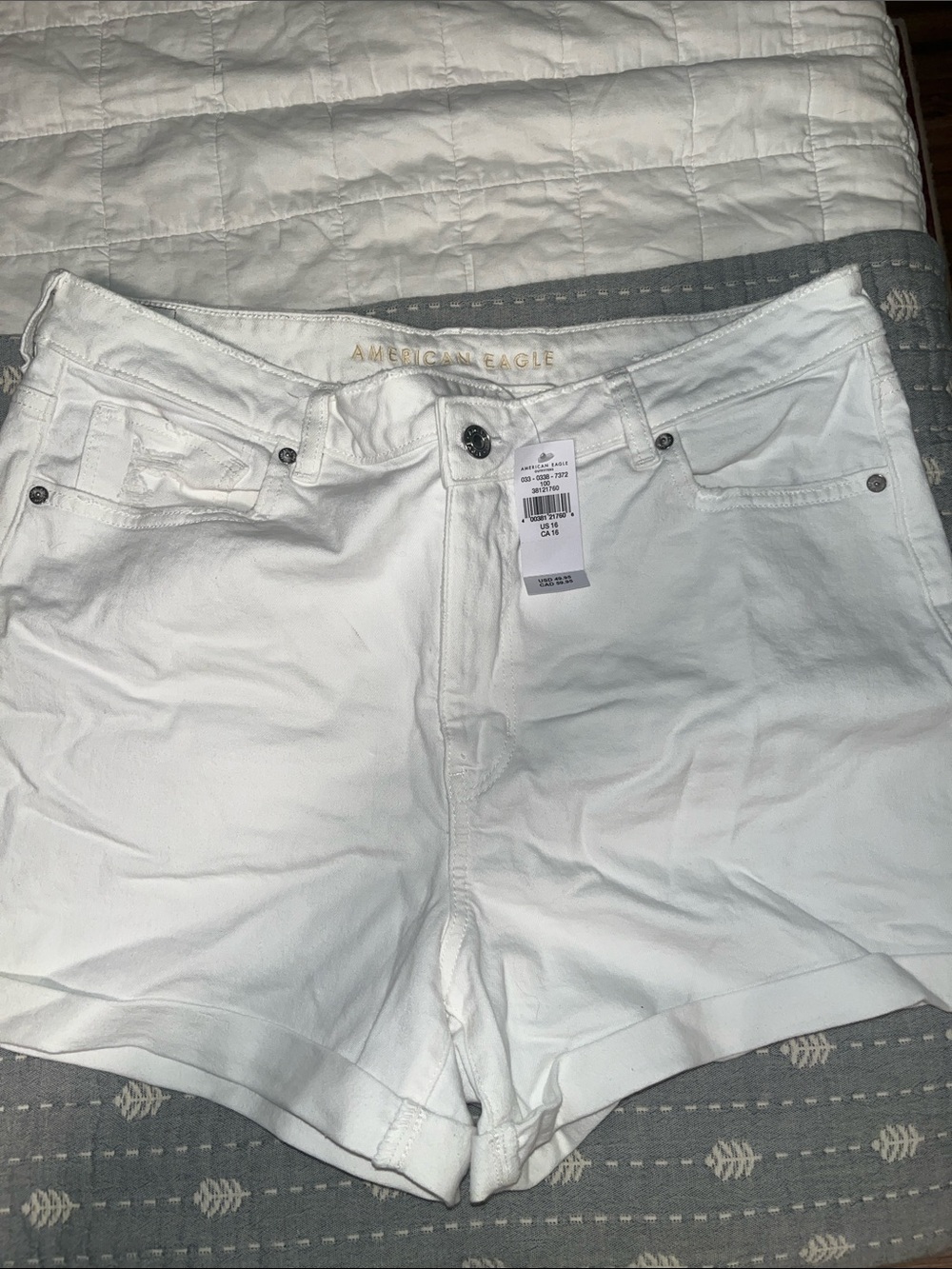NWT American Eagle White Women's Denim Shorts - Classic 5-Pocket